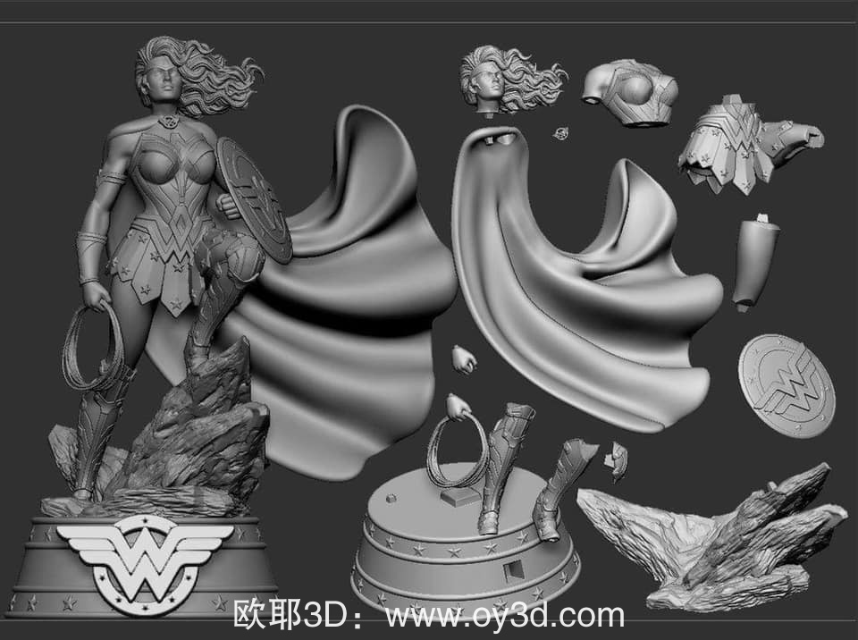 动漫电影,3DMCF,Wonder,Woman,组装