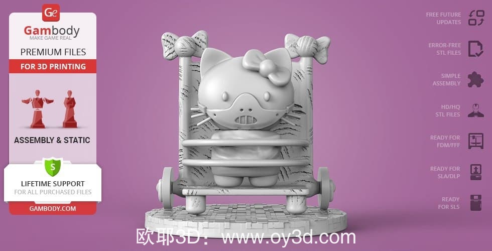 动漫电影,Hello,Hannibal,Kitty,(Gambody),组装