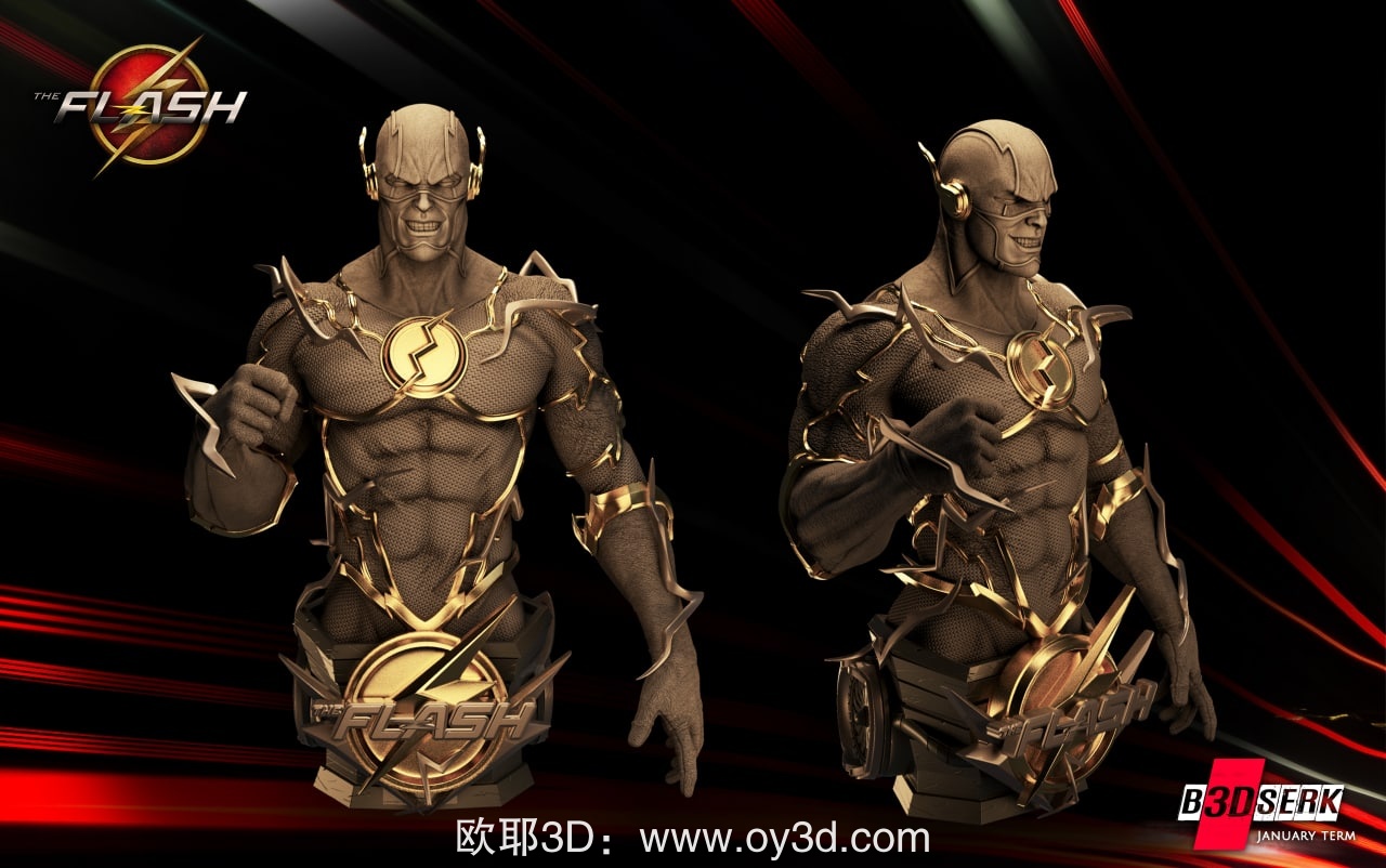 动漫电影,B3DSERK,Flash,Bust,组装