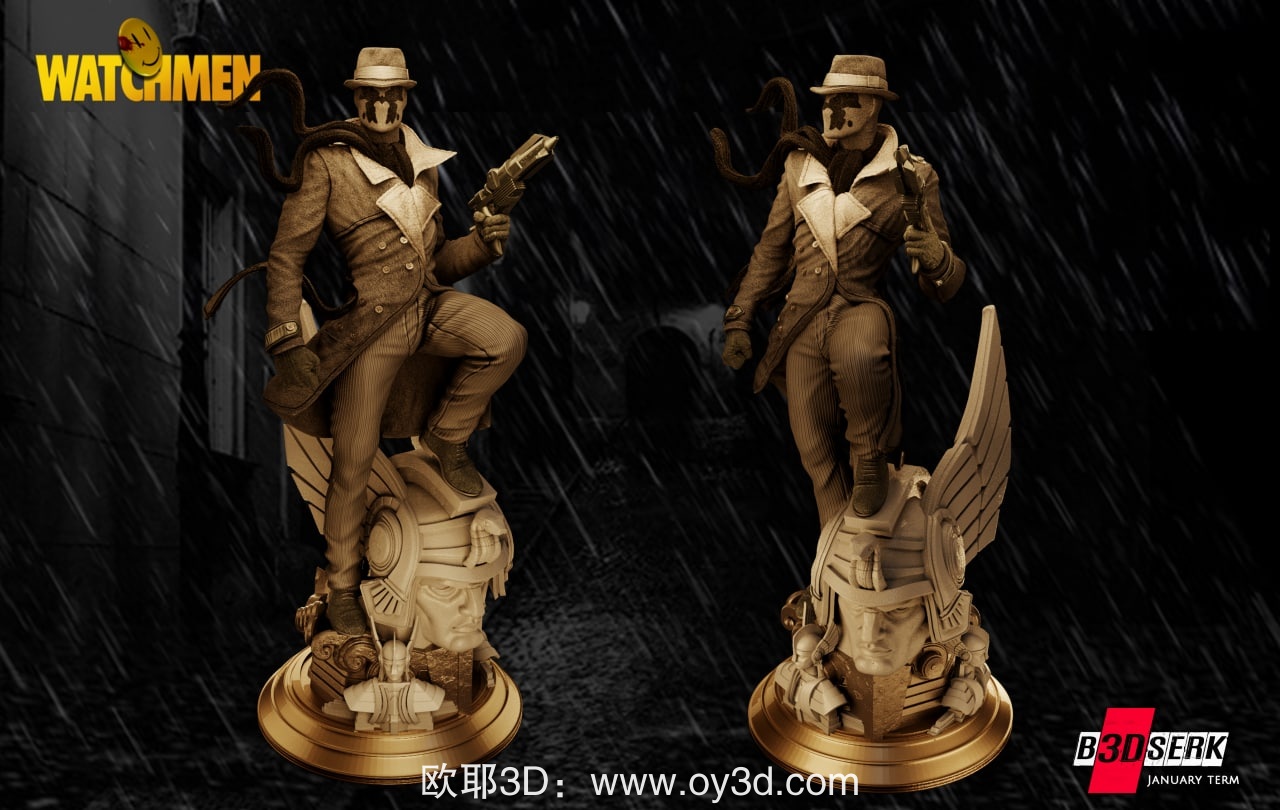 动漫电影,B3DSERK,Rorschach,Bust,(Images),组装