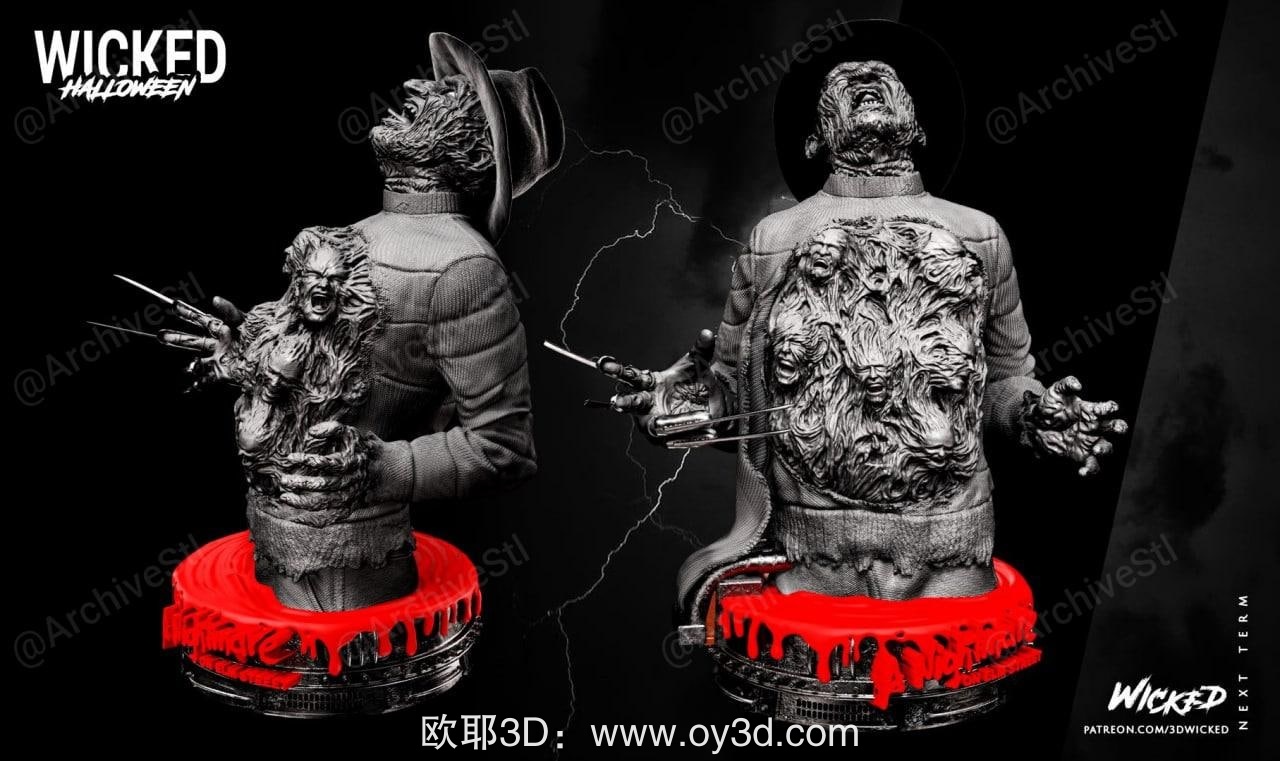 动漫电影,Wicked,Freddy,Krueger,组装