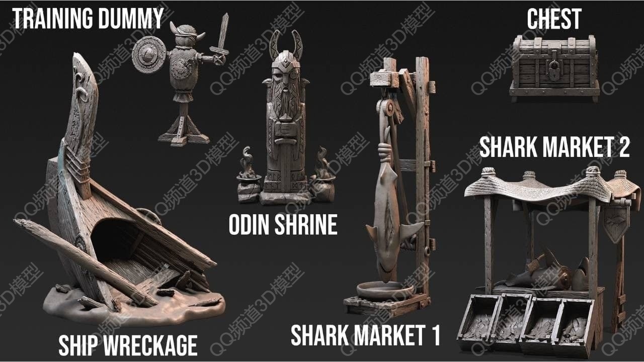 玄奇科幻,Loot,Studios,Journey,to,Valhalla,Askelung,Objects,组装