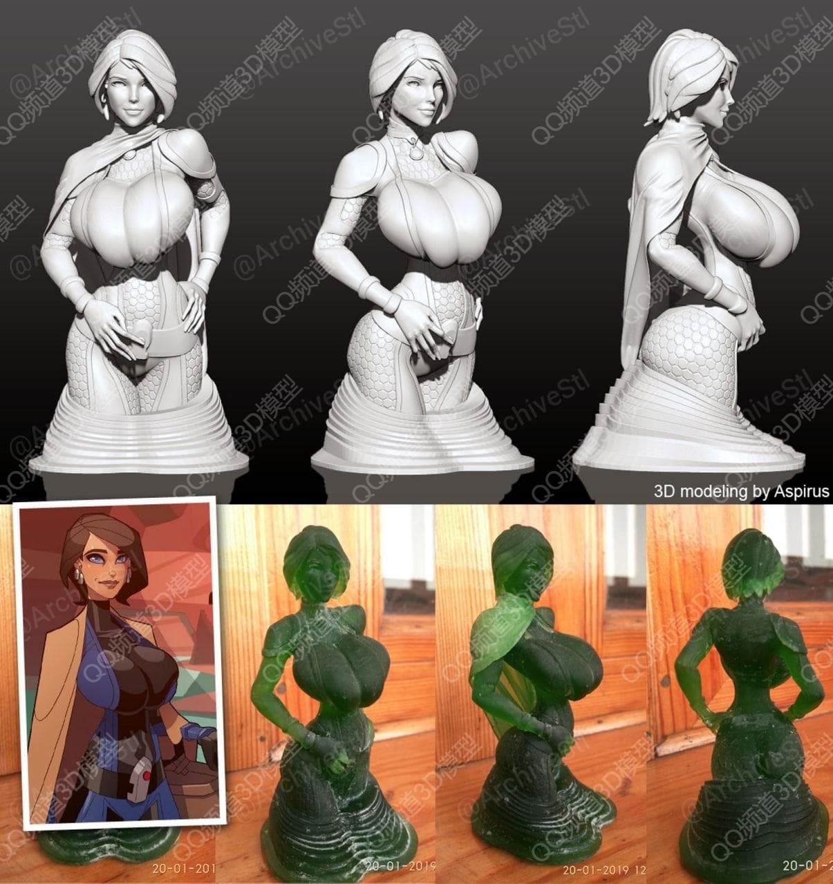 动漫电影,Harah,With,Cape,Behind,the,Dune,组装