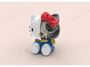 动漫电影,Hello,Kitty,Half,Skeleton,组装