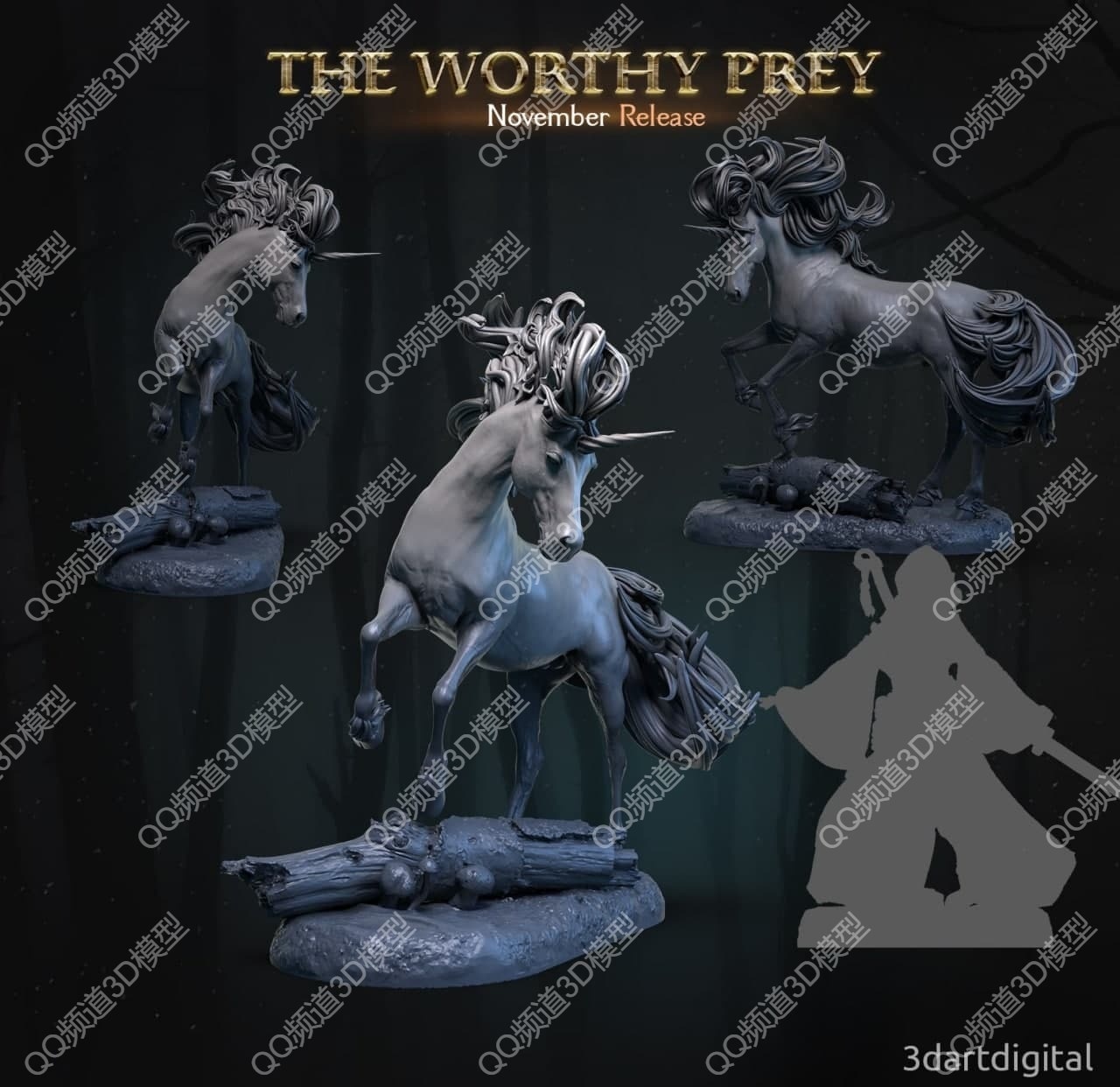 动漫电影,White,Unicorn,组装