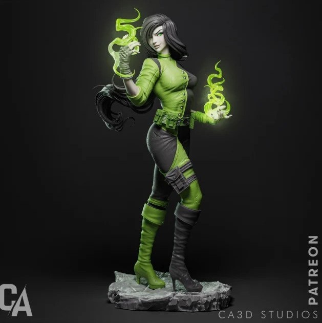 动漫电影,Ca,3d,Studios,Shego,from,Kim,Possible,组装