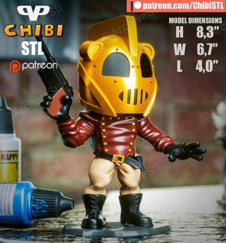 动漫电影,Rocketeer,Chibi,组装