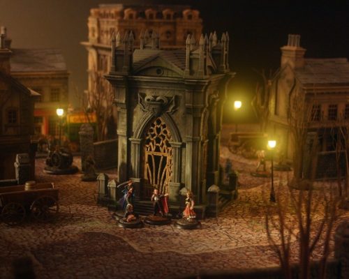 建筑地形+古墓-欧洲-墓地-5件+组装